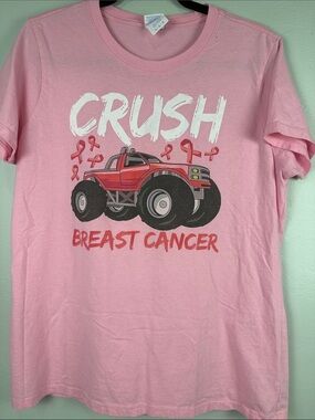 Port and Company Pink Crush Breast Cancer Monster Truck Tee
